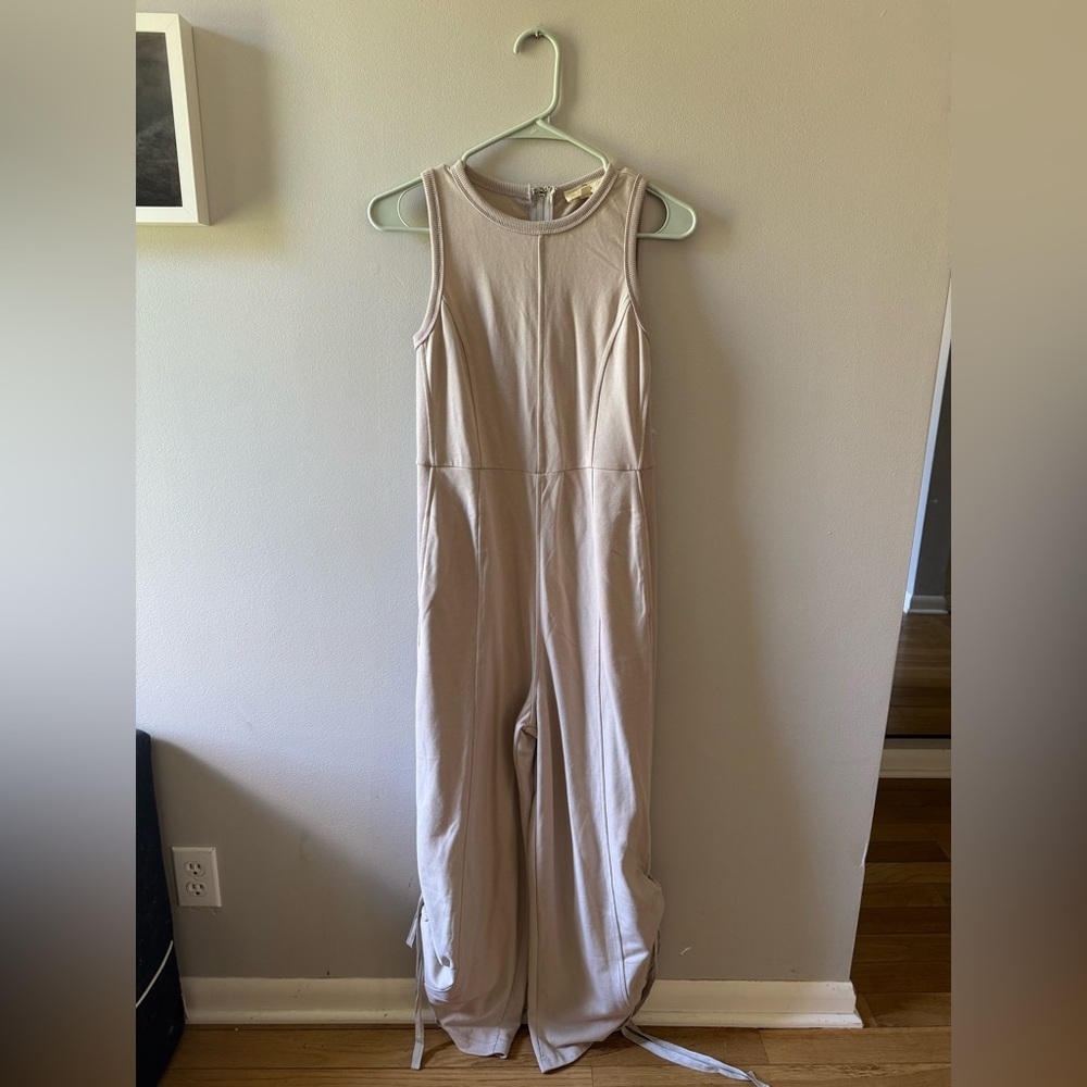 Entro Cream Jumpsuit Minimalist Design